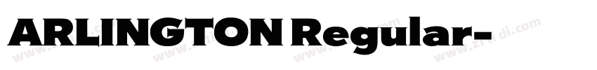 ARLINGTON Regular字体转换